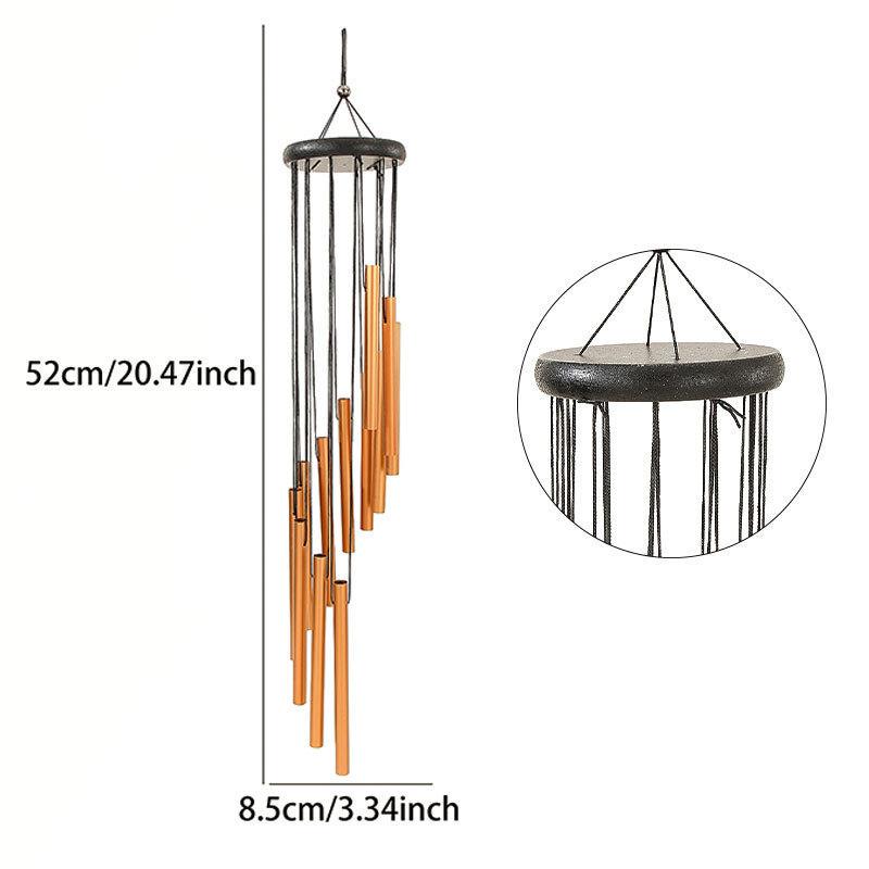 Japanese Beech Wood 7-Color Wind Chime for Indoor/Outdoor Decoration