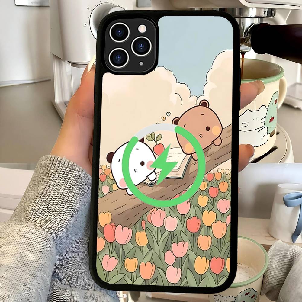Cute BUBU DUDU Phone Case For IPhone 17 Air 16 15 14 13 12 11 Pro Max Plus For Magsafe Wireless Charge Cover