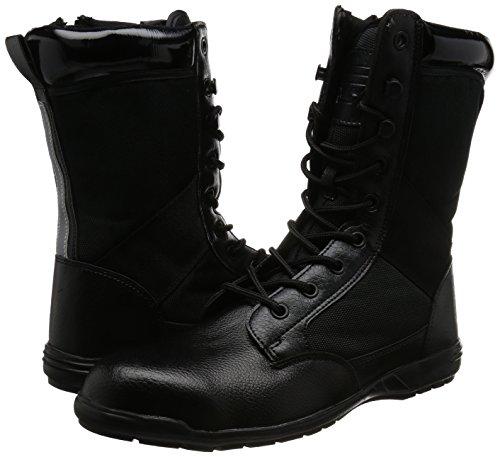 Fukuyama Rubber Arrow Max #89 High-Cut Safety Shoes with Zipper, Black, Size 27.0cm