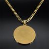Islamic Muslim Allah Hip Hop Necklace for Men Women Stainless Steel Gold Color Pendant Necklaces Jewelry Gifts NZZZ490S05