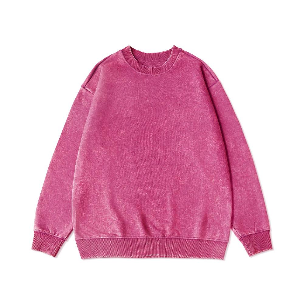 Five Colors Vintage Washed Cotton Woman Sweatshirt Harajuku Casual Pullover Comfort Loose Hoodie Thin style Tops