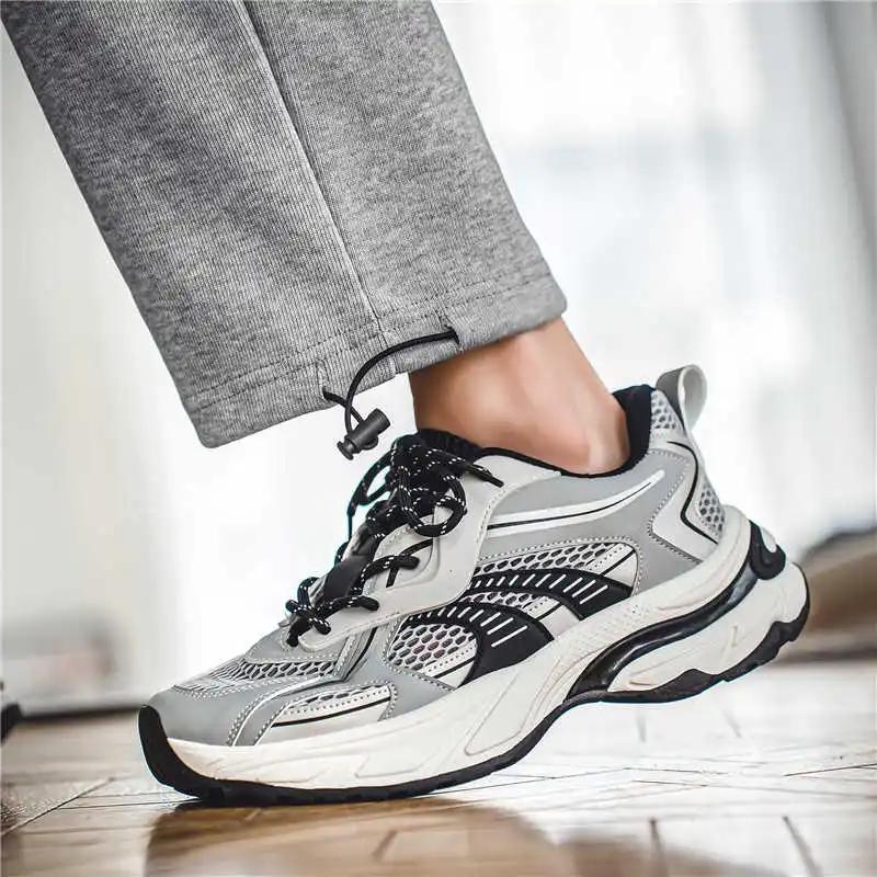 Thick Bottom Autumn Men's Sports Shoes 48 Chunky Men's Running Sneakers Red Boots For Man Best Items The Most Sold Teniss