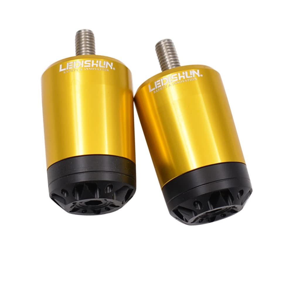 

LEDISHUN Handlebar End for Kawasaki Ninja 250 300 400 1000 ZX-6R ZX10R ER-6F Z250 золотой
