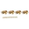 Heavy Duty Brass Caster Set of 4 Antique Gold 360 Swivel Ball Casters with Screws for Furniture Coffee Table Cart