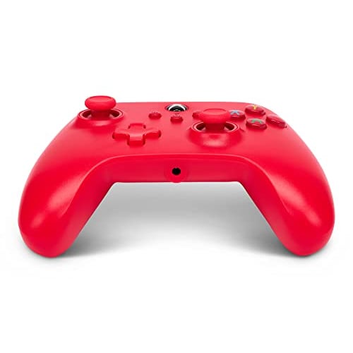 [2 Year Warranty] Powera Wired Controller Xbox Series X|s Xbox One Pc for Windows 10/11  Official Licensed  1519366-01 Red Double Vibration Function
