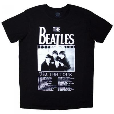 The Beatles Unisex Adult USA 1964 Tour T-Shirt