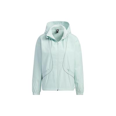 Reflective Stripe Sports Casual Hooded Jacket Women Jacket Light-Green IM8973