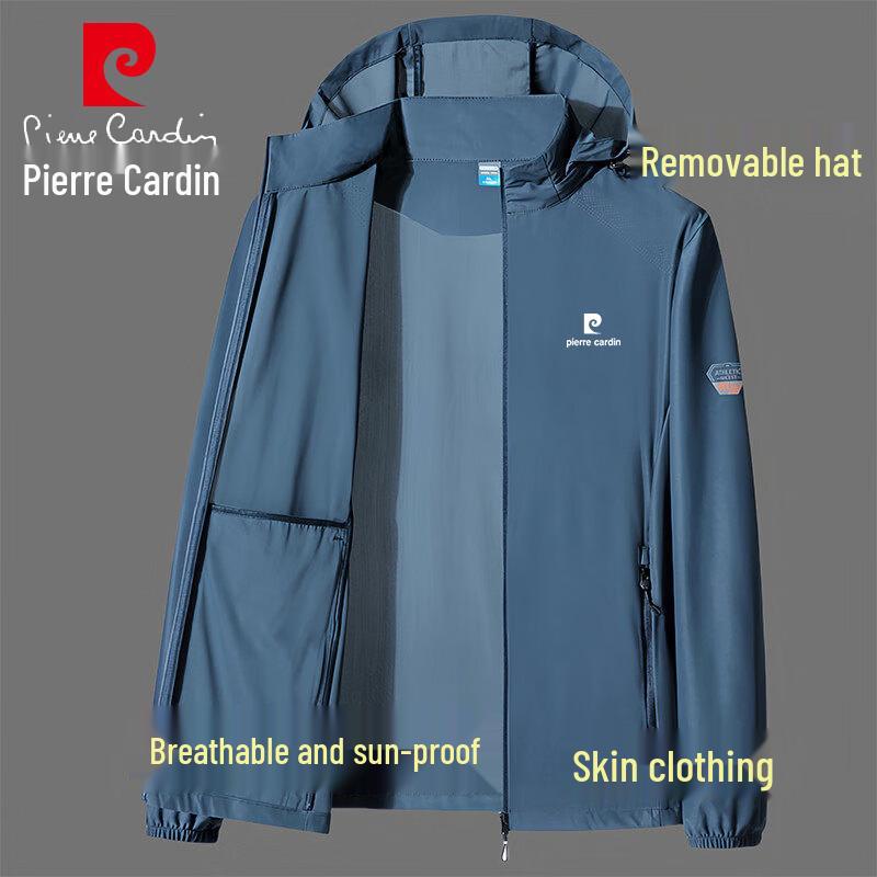 Pierre Cardin Men's Lightweight Hooded Sun Protection Jacket