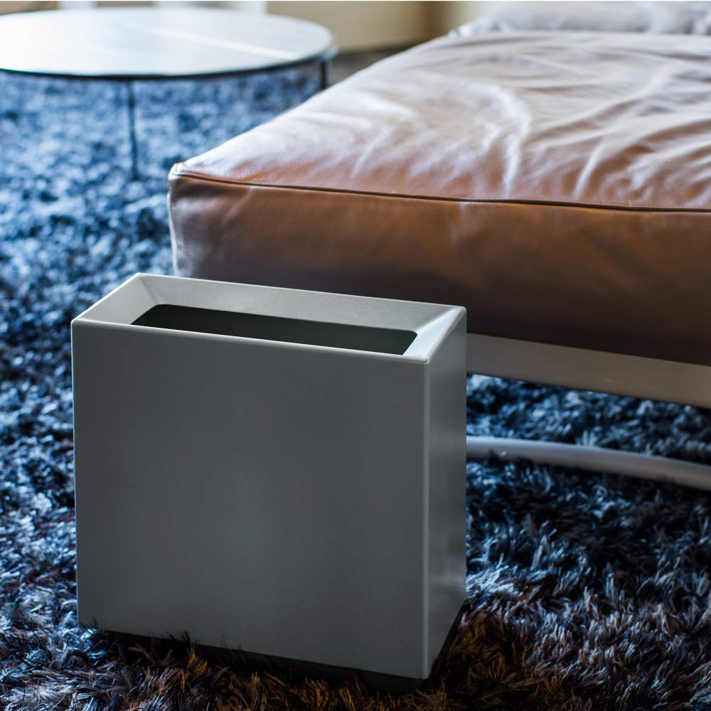 Ideaco Trash Can Square TUBELOR BRICK White Brick 8.5L W31.5D15H30cm (Tubular White)