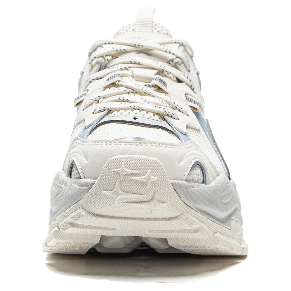 Li Ning Synthetic Leather, TPU Abrasion Resistant Cushioning Low top Casual Shoes Women's Ivory Cloud Blue AGCV474-4