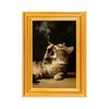 Animal Photo Frame Refrigerator Magnet 3D Wooden Vintage Frame Decorative Fridge Magnet Home Office Whiteboard Locker Decor