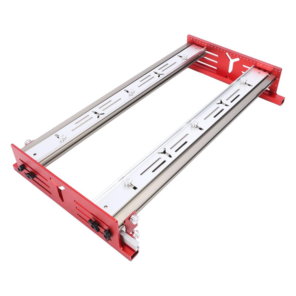 Woodworking Router Sliding Plate Aluminum Alloy Router Milling Groove Bracket for Flatten and Finish Plywood