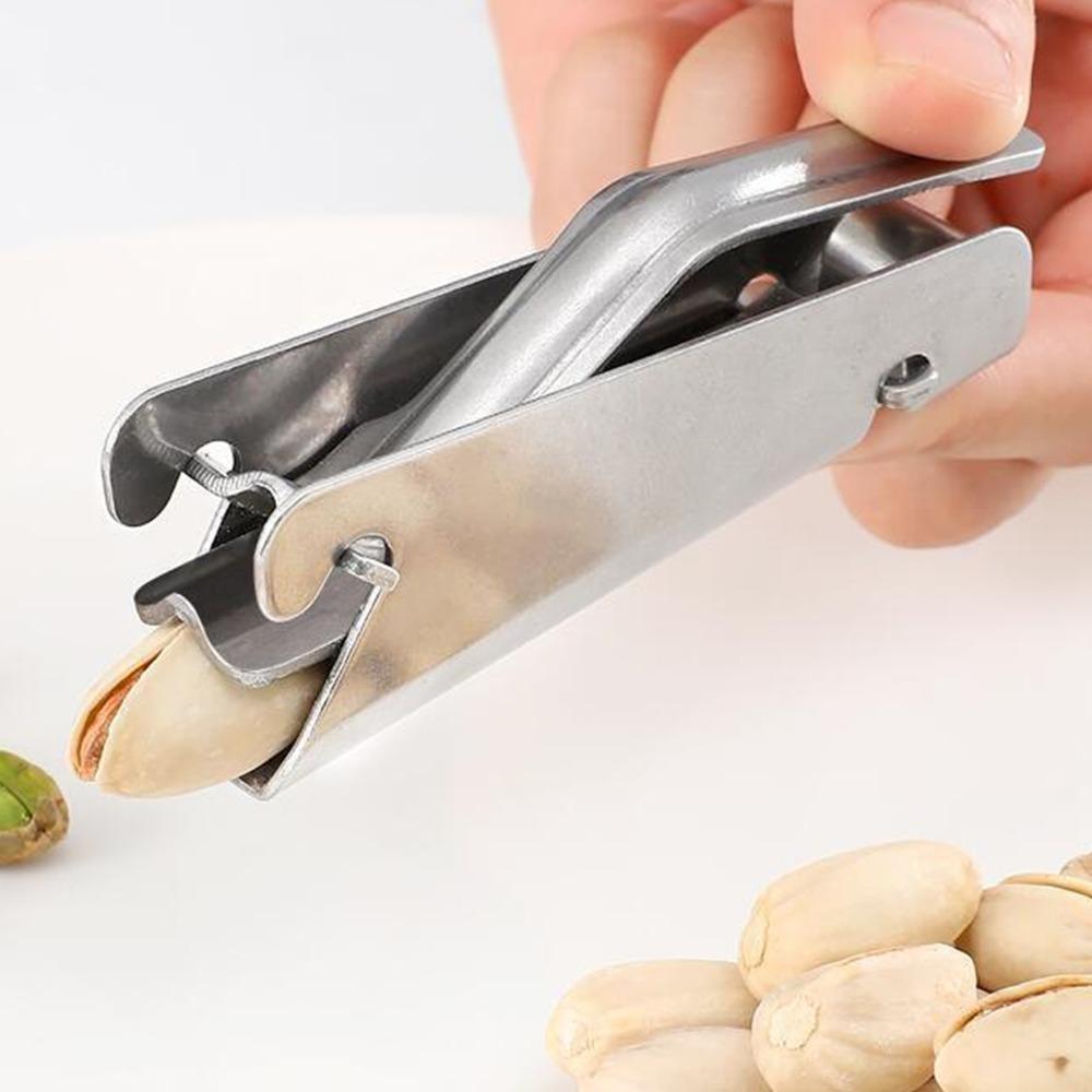 Plier Scissor Design Nut Cracker Manual Operation Pistachio Sheller Shell Opener For Pine Nuts