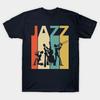Unisex Vintage Jazz Music Lover Graphic T-Shirt, Cotton Casual Harajuku Streetwear Tee, Ideal Music Fan Gift