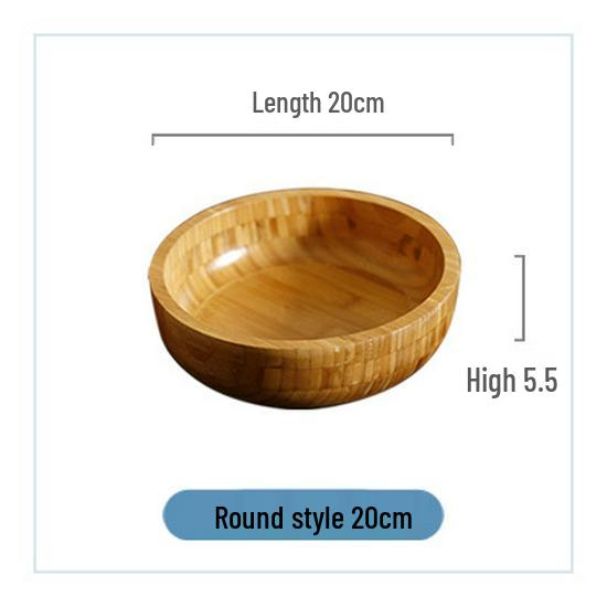 Creative Bamboo Wood Salad and Fruit Bowl for Dining and Restaurants
