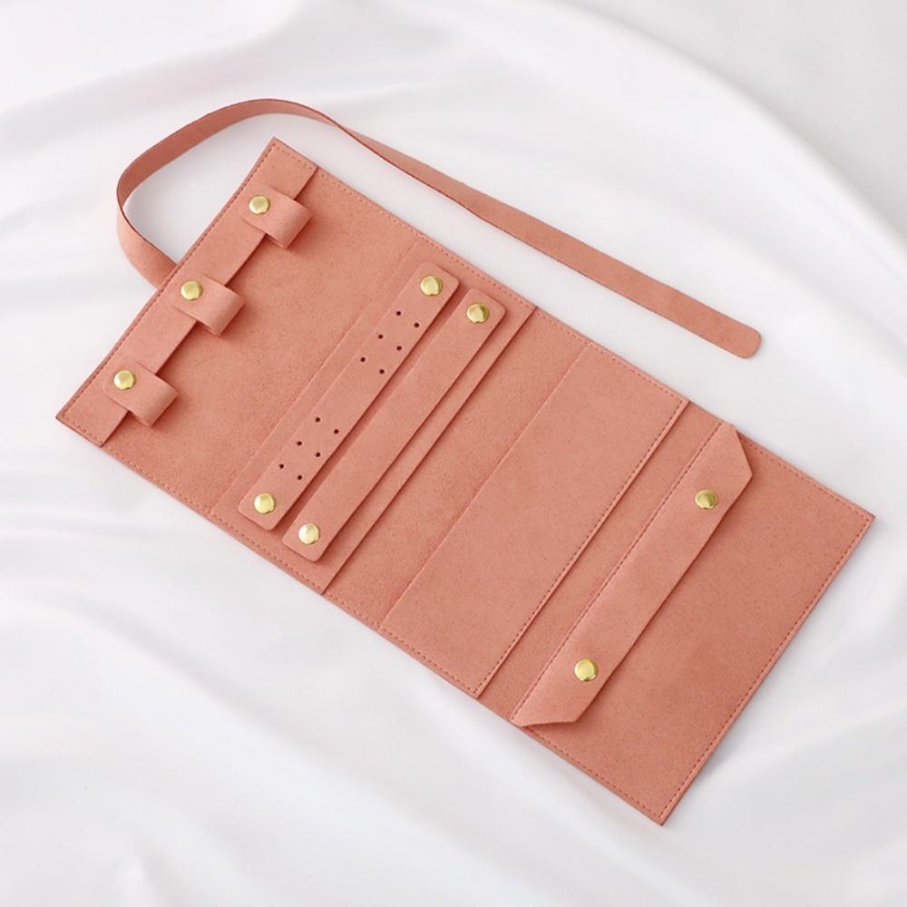 Jewelry Roll Bag High-Quality Foldable Jewelry Storage Organizer Travel Jewelry Storage Superficial Fiber For Travel Home