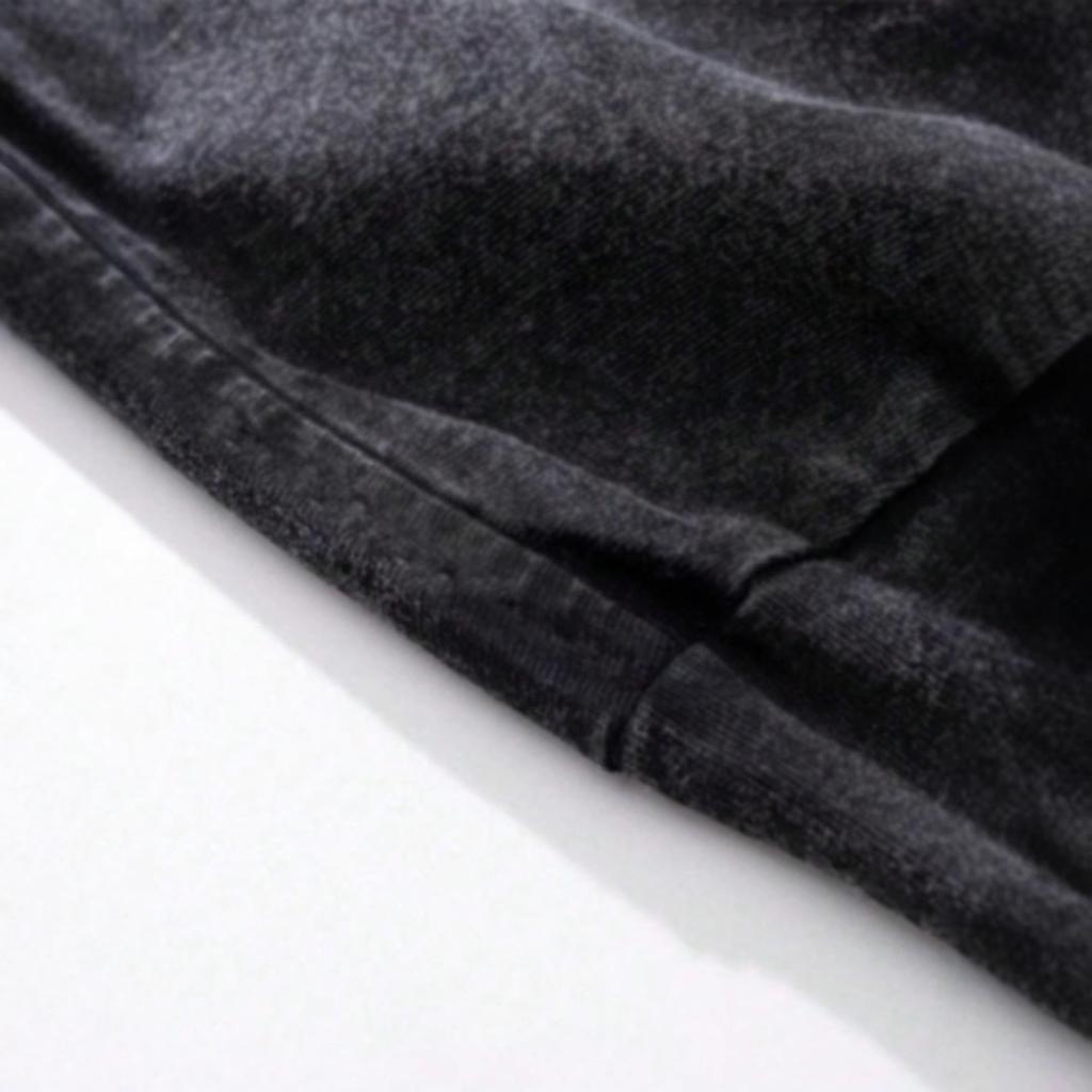 Summer Men's Loose Heavy T-shirt Short-sleeved Retro Old Hip-hop Street Casual Cartoon Printed Top