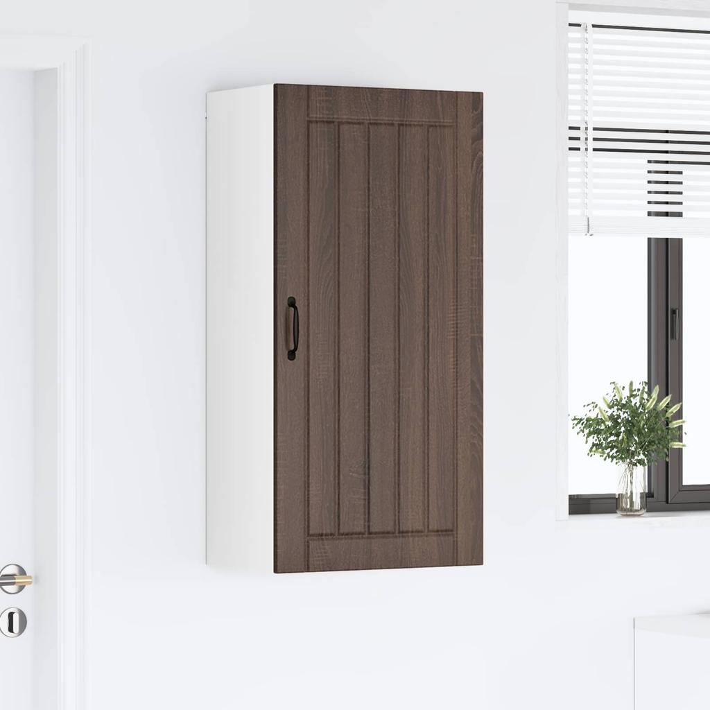 Wall Cabinet LUCCA Brown Oak 50 X 31 X 100 Cm Particleboard