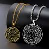 Allah Ketting Voor Mannen Roestvrij Staal Mysterieuze Islamitische Talisman Ketting Voor Vrouwen Heilige Symbolen en Soefi Taal Sieraden