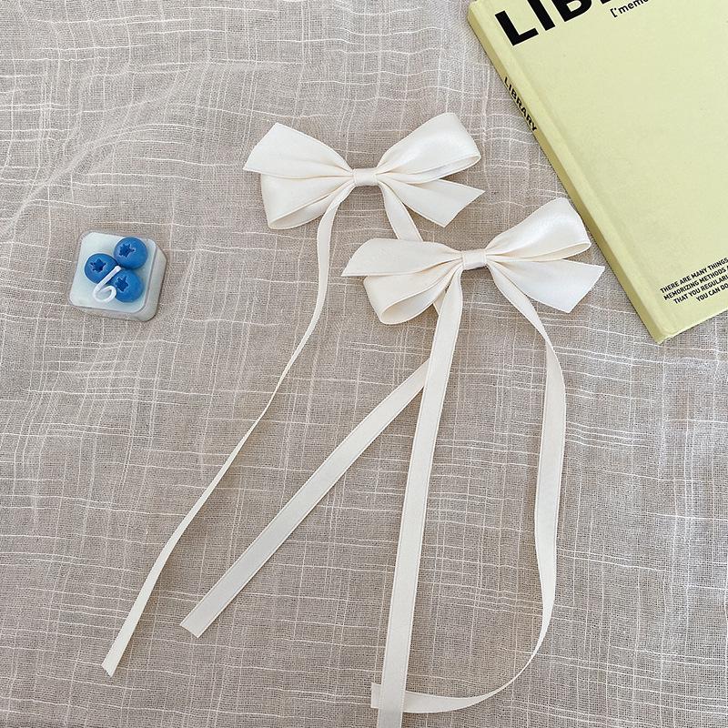 Summer Sweet Girl Ribbon Bow Hairpin - Girly Duckbill Clip