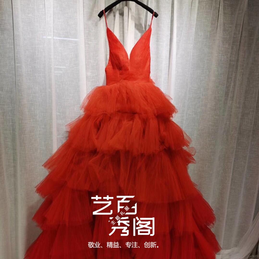 

Цветная пряжа 2025 новая уличная съемка парная одежда вопрос шлейф свадебное платье XXXL