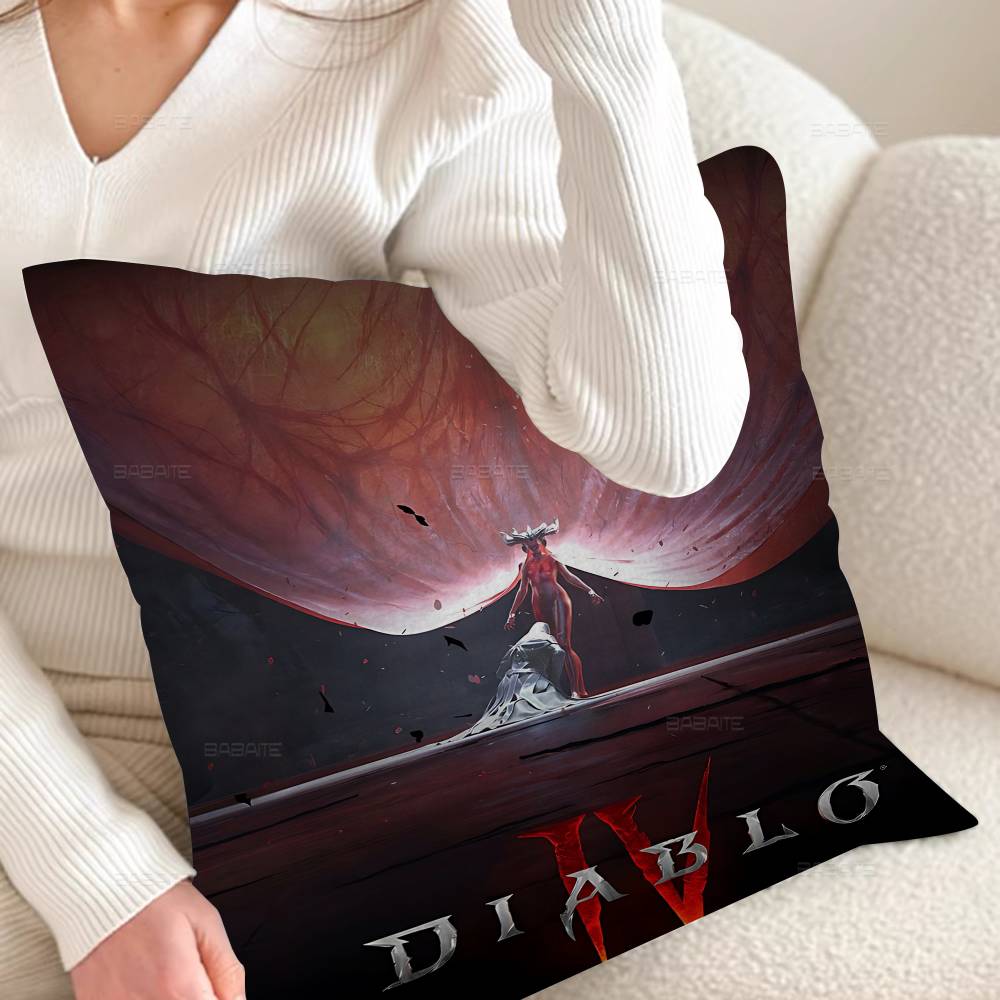 RPG Game D-Diablo 4 Personalized picture text home decorative pillows Household Gifts 45x45cm
