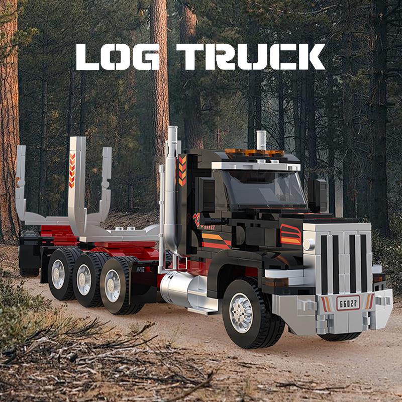 Brick Joy 66032 European Truck Model: Compatible with LEGO, DIY Educational Toy for Kids