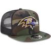 New Era 9Fifty Mesh Snapback Cap Baltimore Ravens wood camo