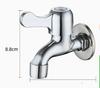Stainless Steel Wall Mount Faucet Durable Single Handle Water Tap with Standard Threaded Connector for Indoor Outdoor Use