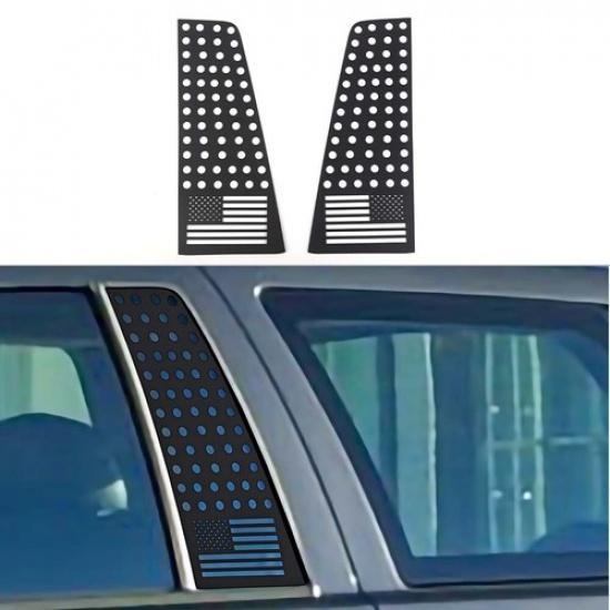 Черная декоративная накладка на заднюю стойку кузова для Jeep Grand Cherokee 07-09