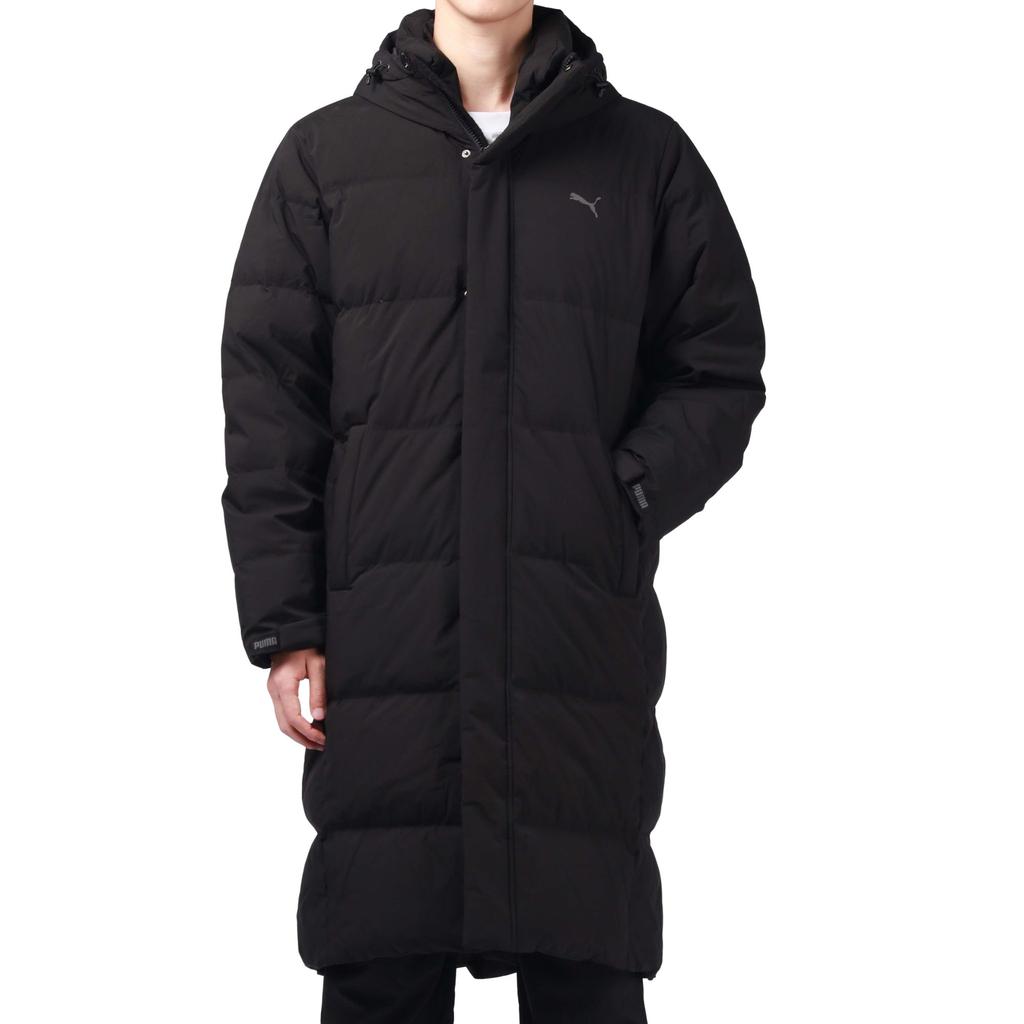 PUMA Down Jackets Unisex Black Hooded Thickened Quilted Down Jacket 932587-01