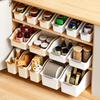 Cabinet Organizer with Wheels Large Storage Bins Adjustable Shelves Narrow Spaces Multi Use Kitchen Home Organization Box