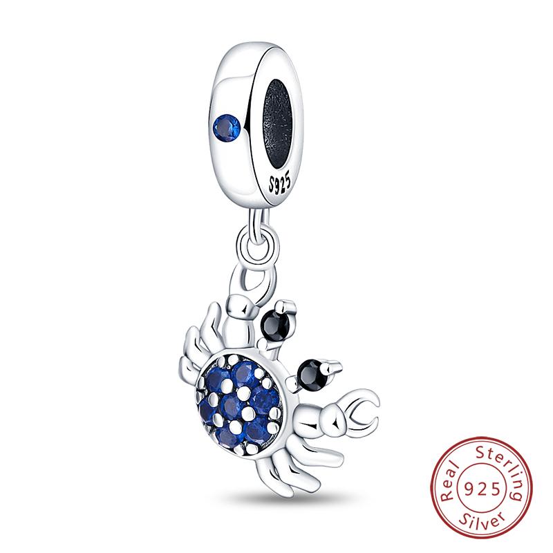 100% Real Copper Classic Devil'S Eye Charms Beads For Women Fit Original Qikaola Bracelets Fine Diy Jewelry Making