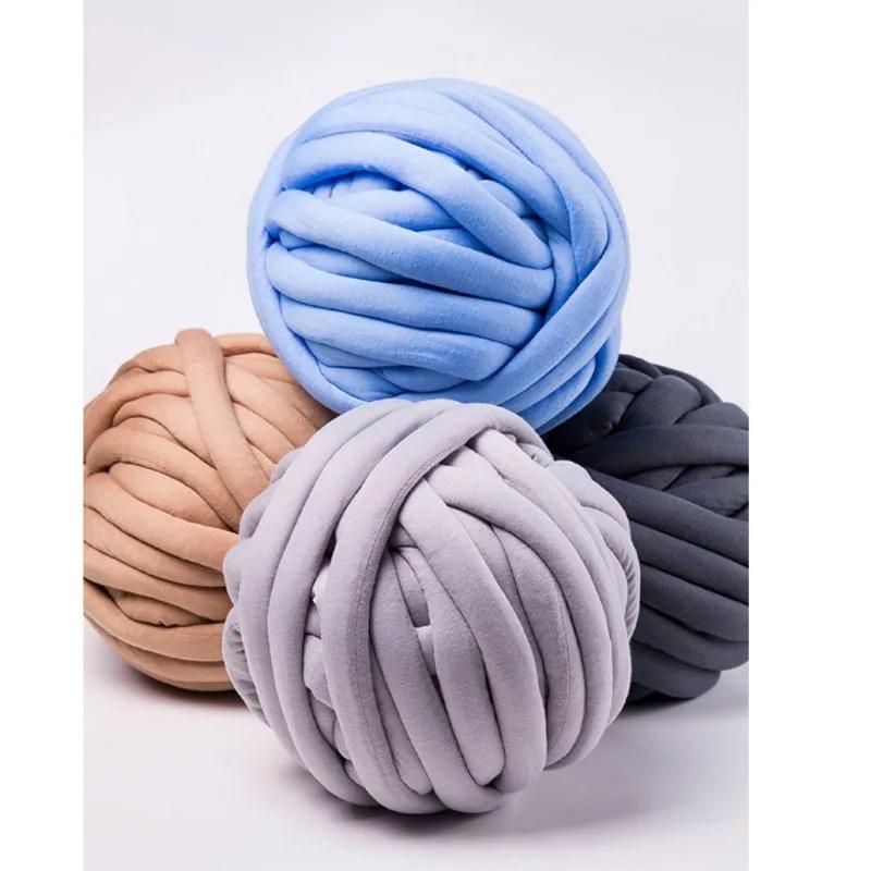 500G isländische ultradicke Wolle entkernte Baumwolle Kristall Samt Handgewebtes Material DIY Weben Handtasche Haustier Nest