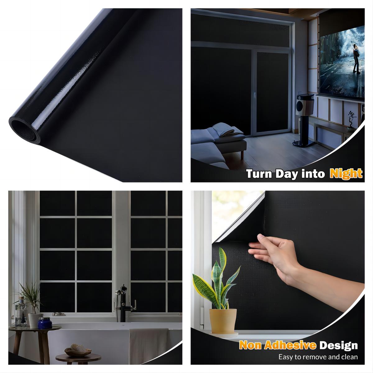 

Пленка для защиты окон, матовая пленка для окон, теплоизоляционная пленка для дома, неклейкая, статическая, съемная 45x100cm