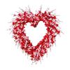 Flexible Size Artificial Tulips Flower Wreath Ornament for Home Entrance Shop Display Durable Plastic Rattan Construction Waterproof Treatments