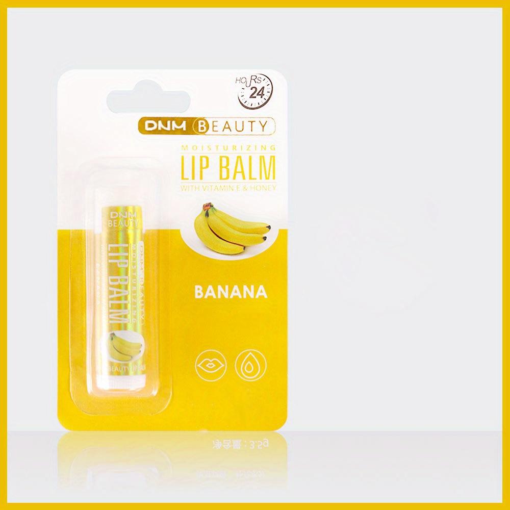 Fruit Flavor Lip Balm Set, Natural Finish, Alcohol-Free, All Skin Types, Unisex Adult, Gift Box with Coconut, Aloe, Strawberry, Lemon, Grape Flavors