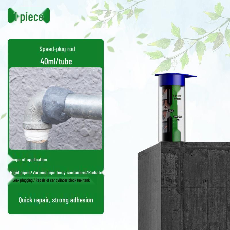 

Quick-Dry Waterproof Metal Repair Glue Stick: Fast-Sealing Leak Plugging, Quick-Setting Steel Mud.