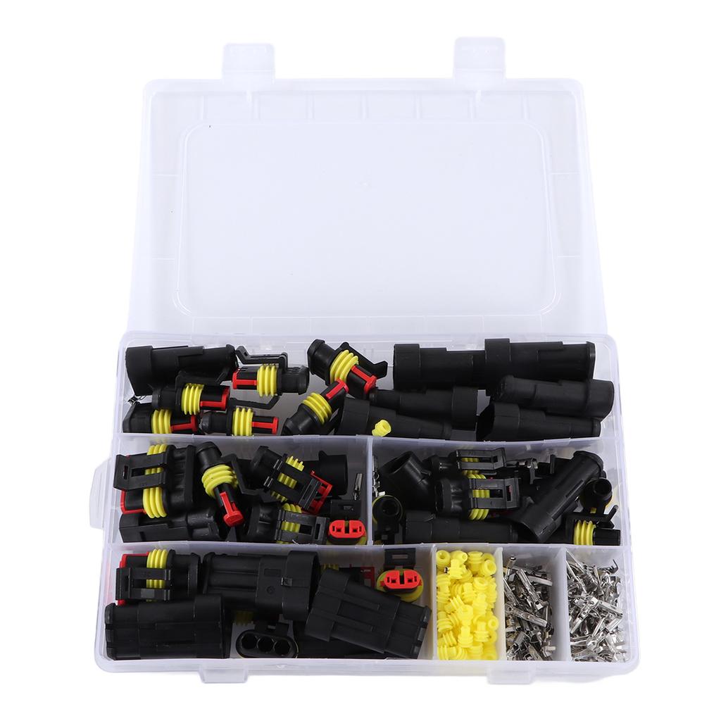 Wasserdichte Kfz-Elektroverbinder Autoanschlüsse Schnellverbinder Kabelbaum Drahtstecker-Set