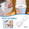 2PCS Toilet Seat Cover Lifter Lid Bowl Seat Lift Handle Bathroom Soft Toilet Holder