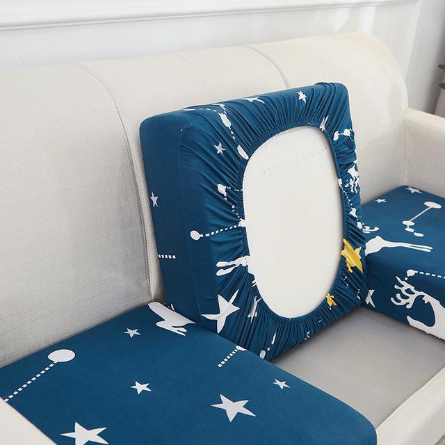 Geometric Printed Sofa Cushion Cover Stretch Sofa Seat Cover For Pets Kids Living Room Furniture Protector Washable Couch Case