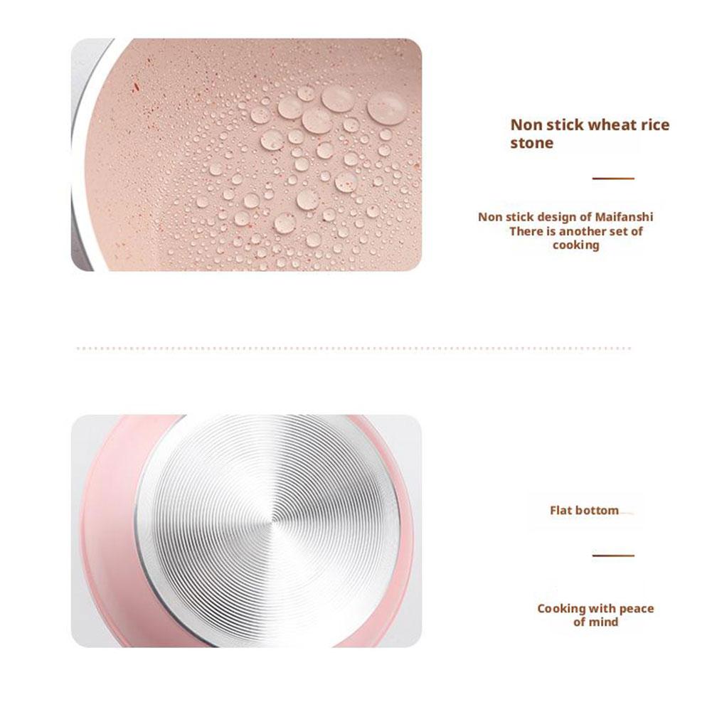 Egg Frying Pan Medical Stone Non-stick Frying Pan Bao Complementary Food Pot Breakfast Pot Cooker Cookware Kitchen Supplies