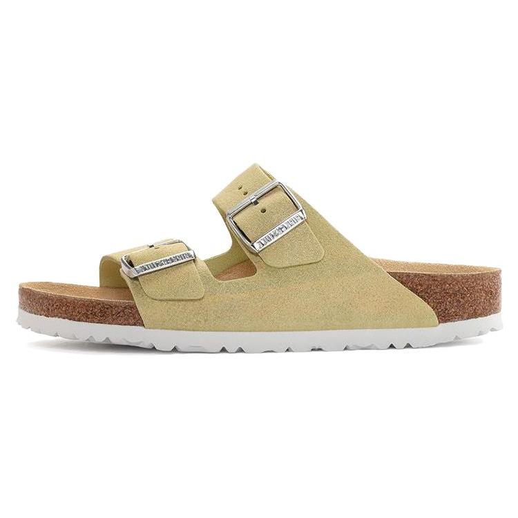 Birkenstock Wmns Arizona Vl Shimmering Narrow  Popcorn  Women s 1024201 39