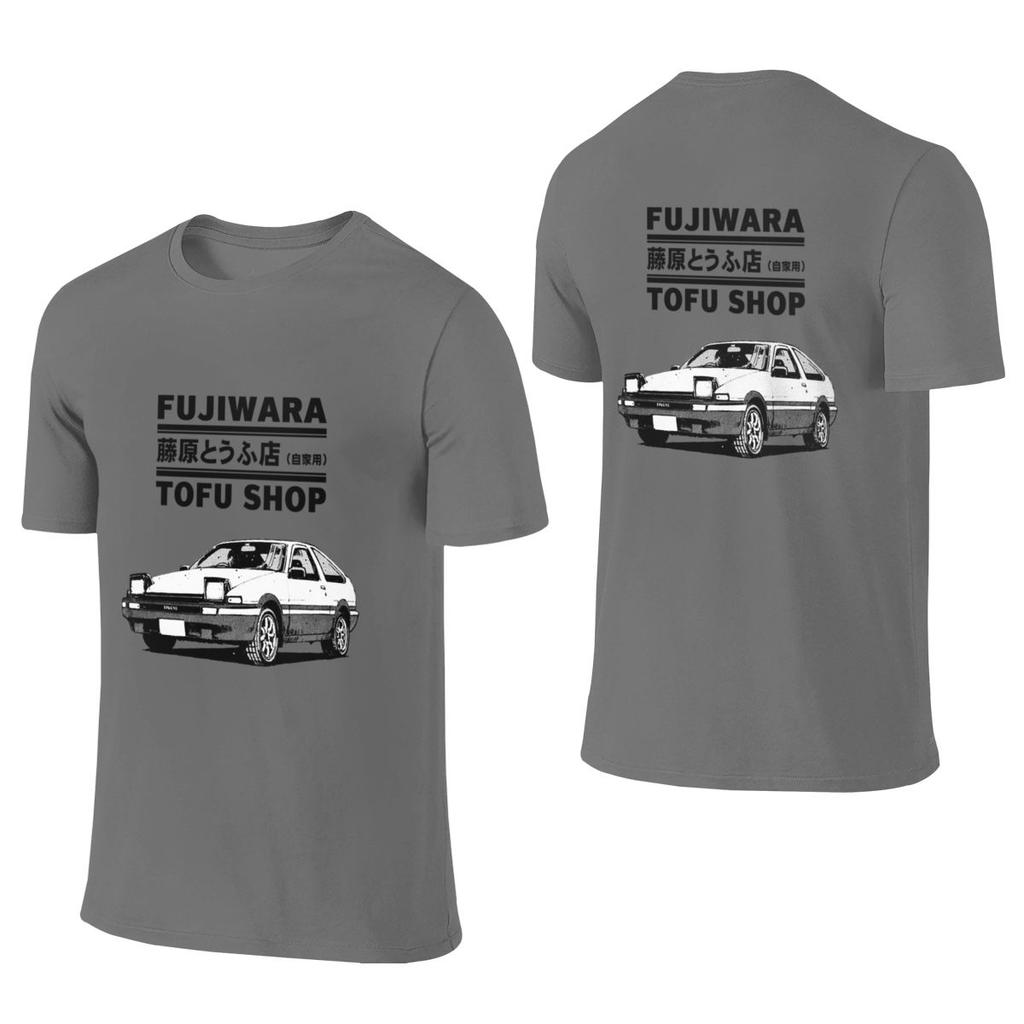 Initial D Fujiwara Tofu Shop Ae86 Unisexga Couple Style Reversible Tshirt Korean Style Casual Antistatic Basic Tee