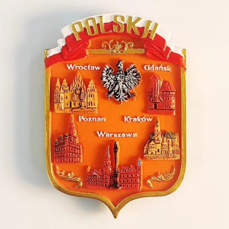 Polen Reise Souvenirs Warschau Kühlschrankaufkleber Krakau Kühlschrankmagnete Hochzeitsgeschenke Fotowand Magnetische Aufkleber