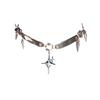 New Gothic Punk Style Y2K Metal Necklace Romantic Starlight Pendant Fashionable Versatile Personality Jewelry for Women's Girls