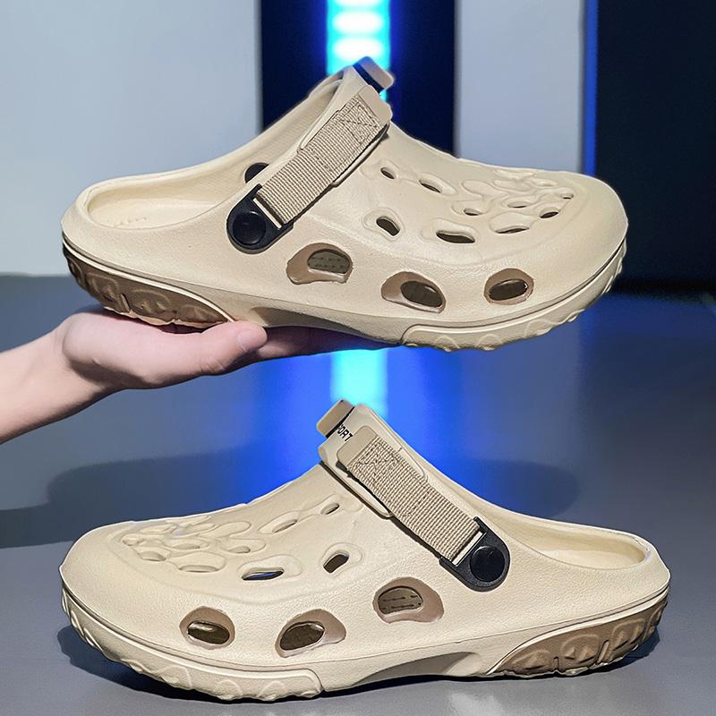Fashion Plus Size 40-45 Summer Men Slippers New EVA Soft-soled Sandals Indoor Outdoor Garden Clogs Walking Beach Shoes Mens Shoes