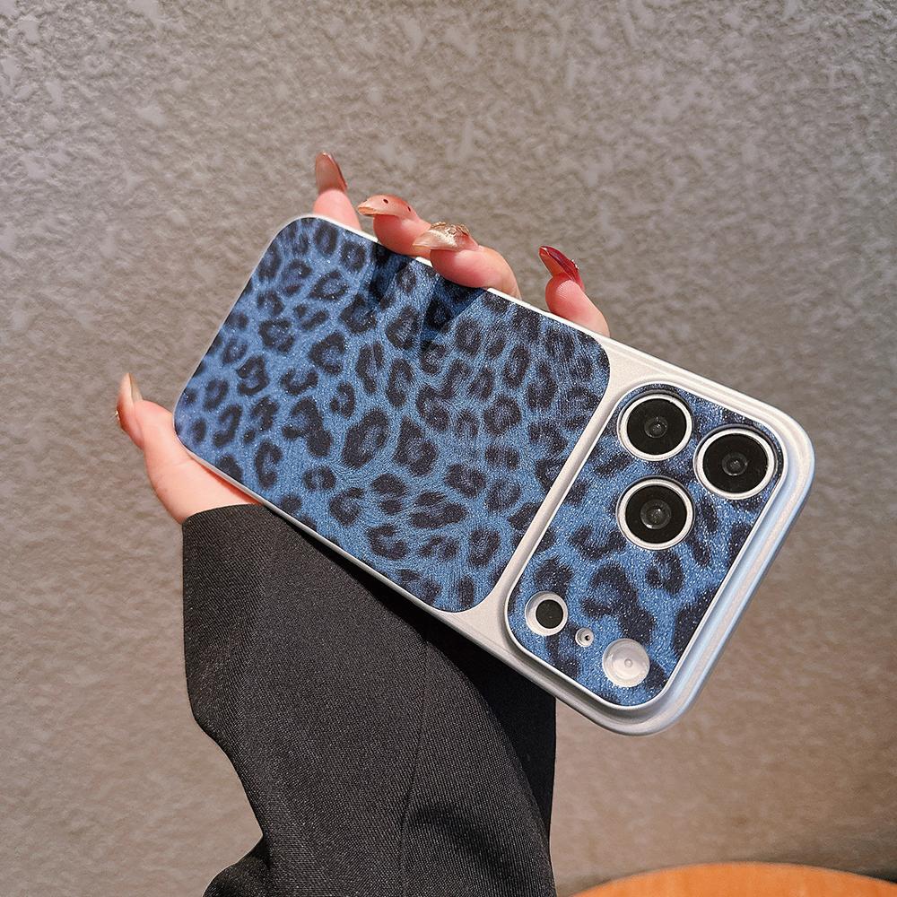 Full Leopard Print Texture Phone Case For iPhone 17 16 15 14 13 Pro Max 17Pro Shockproof Bumper Cover For iPhone17 16 Pro Max