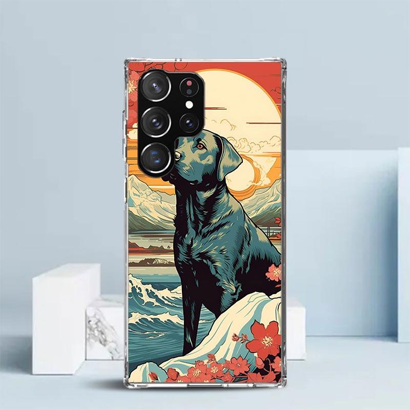 Labrador Retriever Dog Phone Case For Samsung Galaxy S24 S25 Edge S26 Ultra S22 S23 Plus S21 + S20 FE Soft TPU Back Cover Galaxy
