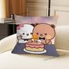 Cute Bubu Dudu Love Printed Pillow Cover Cushion Case Simple Sofa Pillow Case No Pillow Core